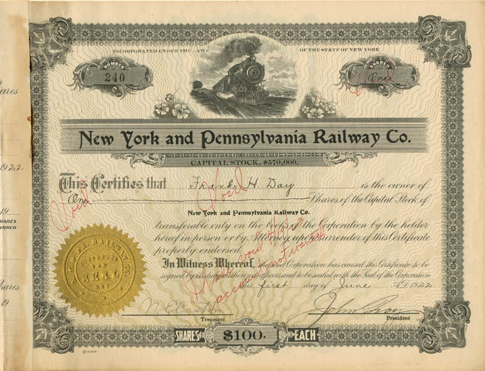 New York and Pennsylvania Railway Co.